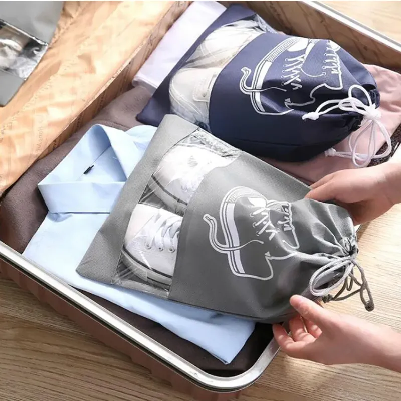 26 X 36Cm Waterproof Space-Saving Travel Shoe Bag Dp-70