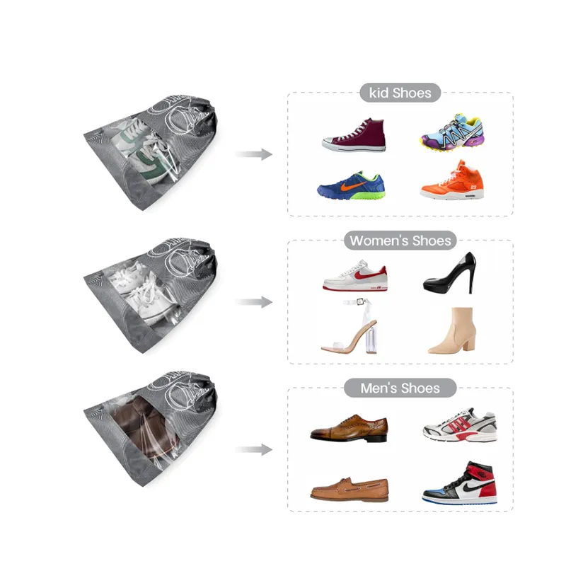 26 X 36Cm Waterproof Space-Saving Travel Shoe Bag Dp-70