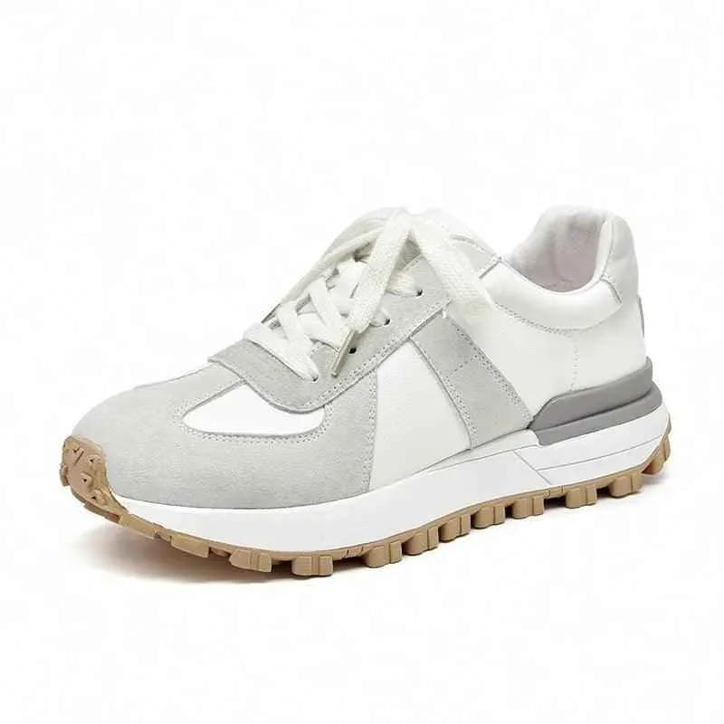 29130 - Women's Casual Shoes - Handmade Platform Flats Sneakers