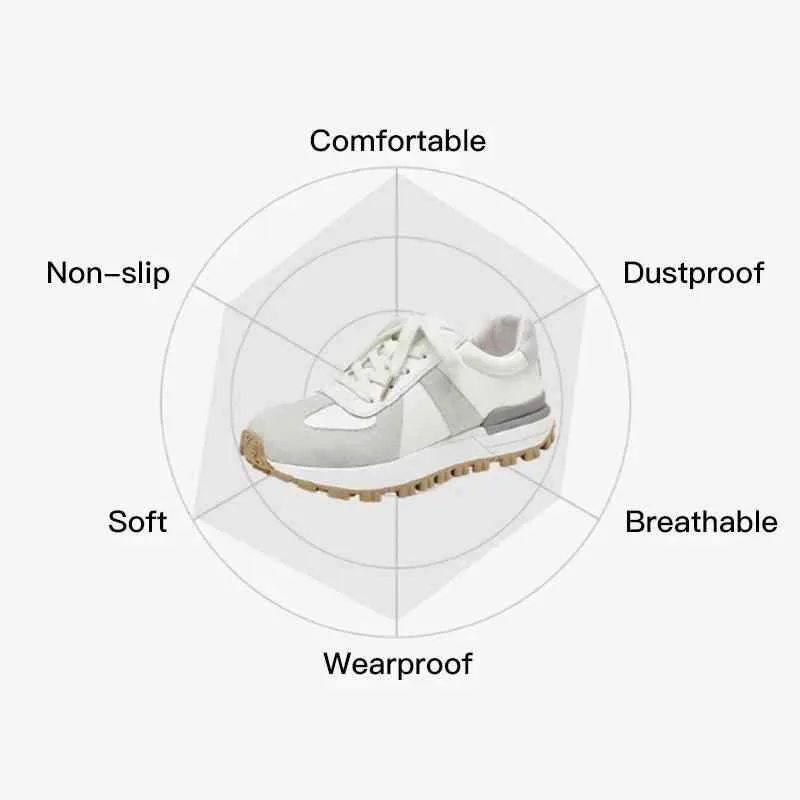 29130 - Women's Casual Shoes - Handmade Platform Flats Sneakers