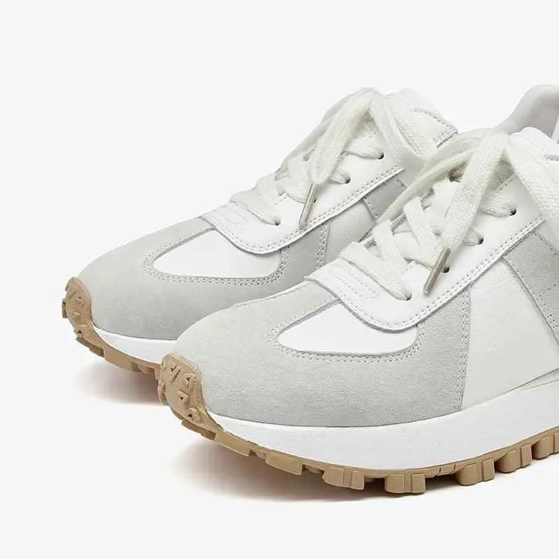 29130 - Women's Casual Shoes - Handmade Platform Flats Sneakers