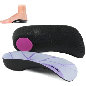 3/4 Length Arch Support Insoles for Men and Women, Medium Size Planter Fasciitis High Arch Support for Work Boots, EVA Orthotic Shoe Inserts for Flat Feet, Over-Pronation, Relief Foot Heel Spur Pain