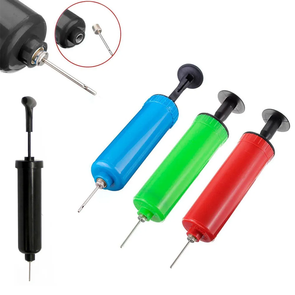 6 Pack Manual Ball Hand Pump Sports Basketball Football Volleyball With Needles