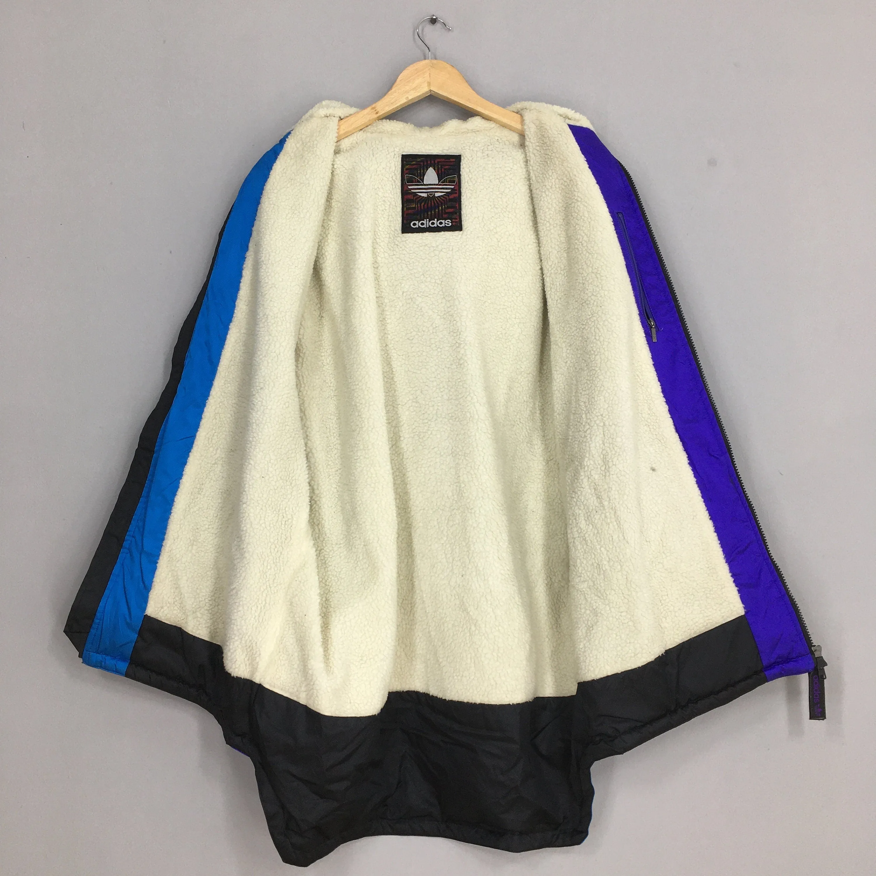 Adidas Jacket Sherpa Warmer Coat Parka Large