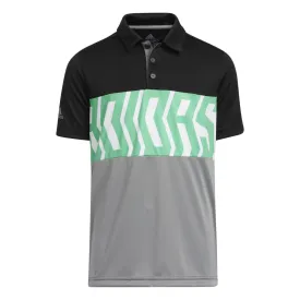 adidas Junior Print Colorblock Polo Shirt H38824