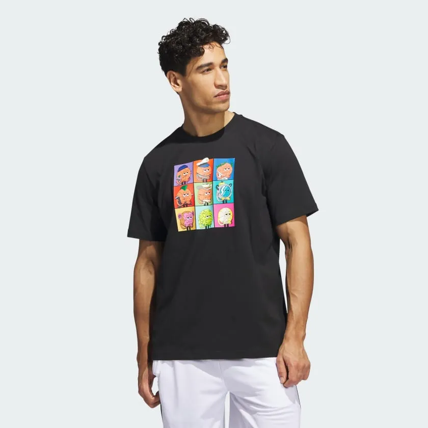 ADIDAS METAVERSE LIL' STRIPE PFP T-SHIRT - BLACK