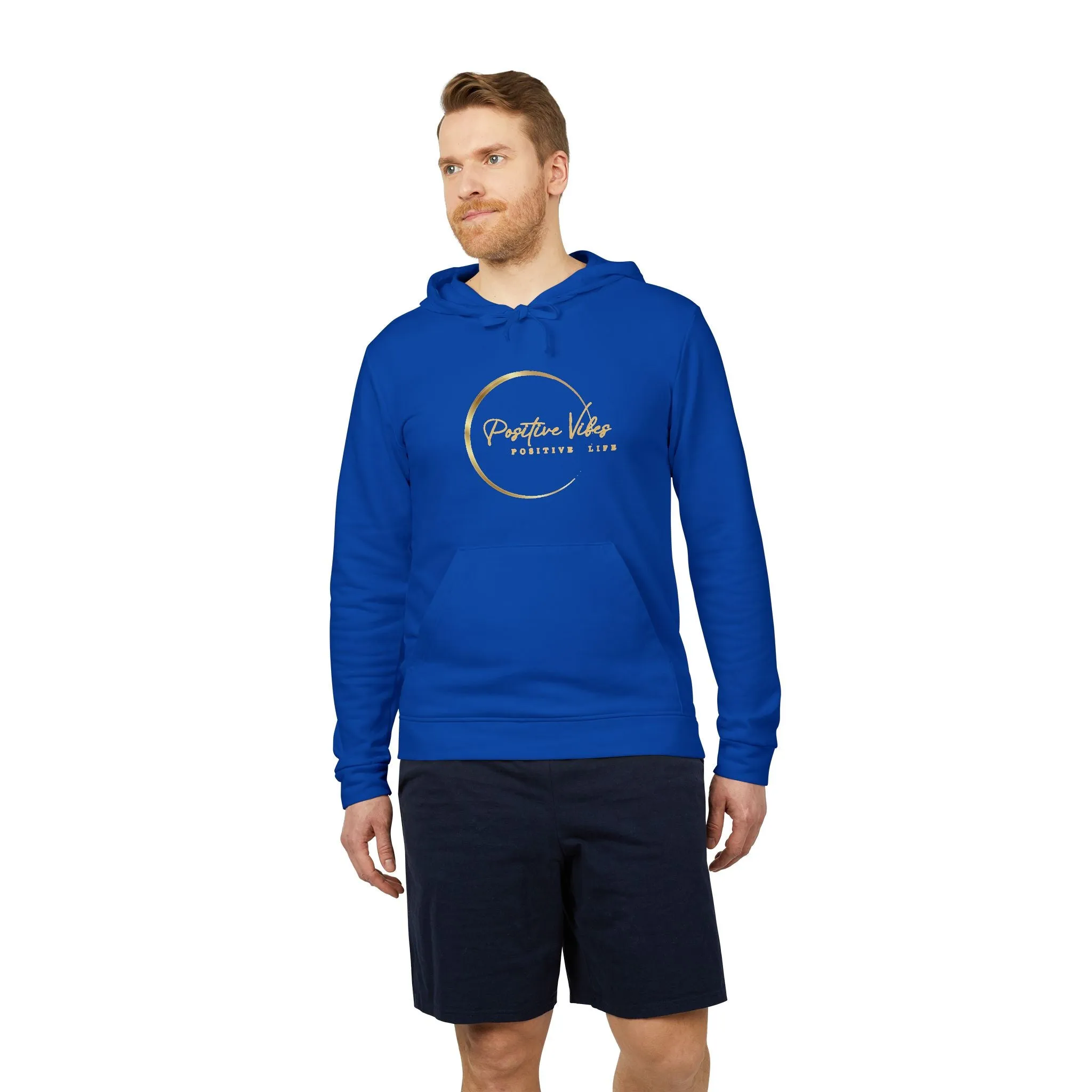 adidas Unisex Fleece Hoodie- Positive vibes