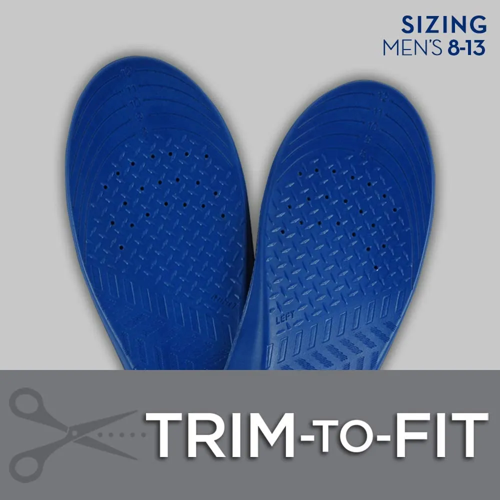 Arm & Hammer Memory Foam Cushioned Anti Fatigue Arch Support Work Insole | For Men