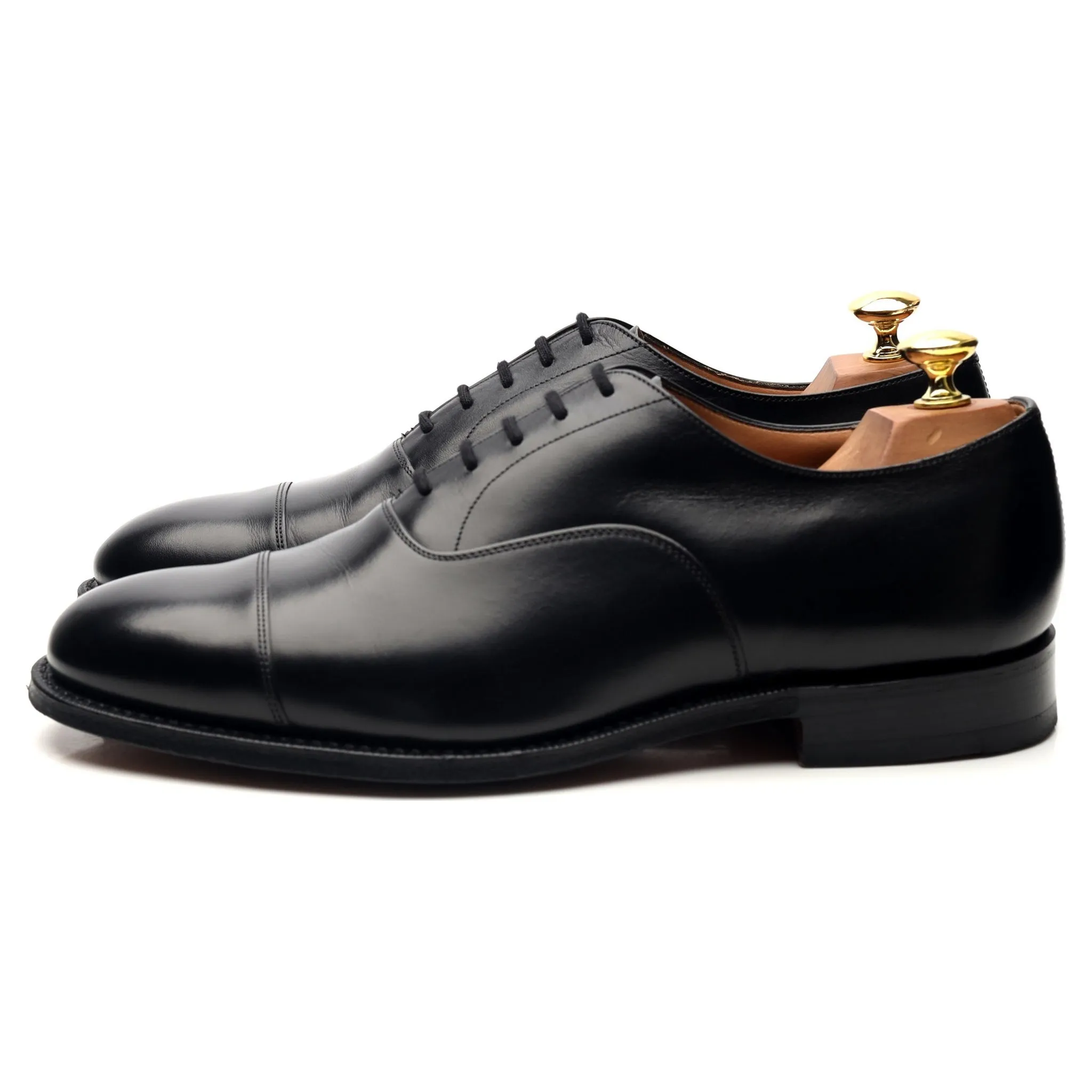 'Balmoral' Black Leather Oxford UK 8.5 G