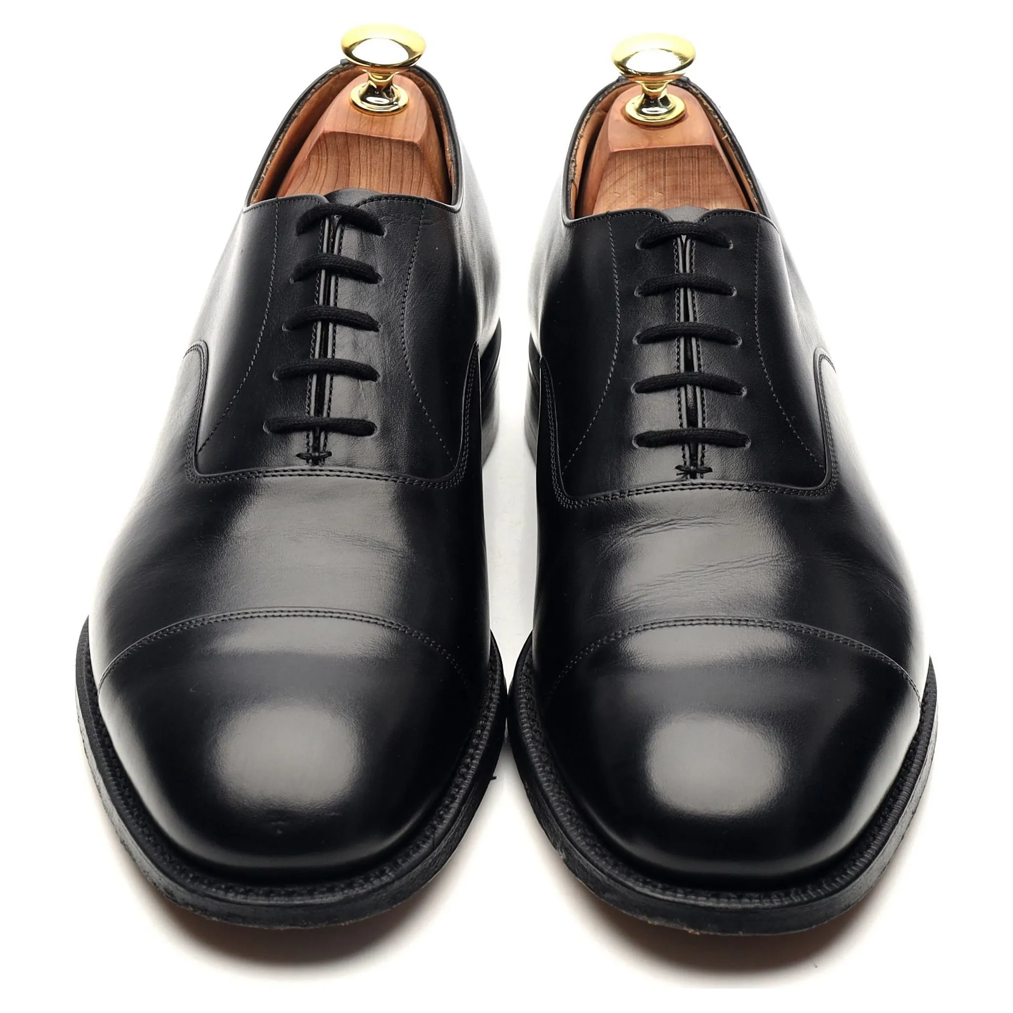 'Balmoral' Black Leather Oxford UK 8.5 G
