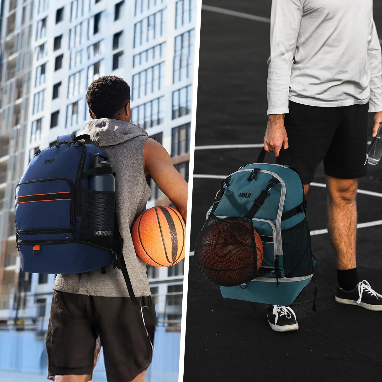 Basketball Backpack Sports Bags with Shoe Compartment
