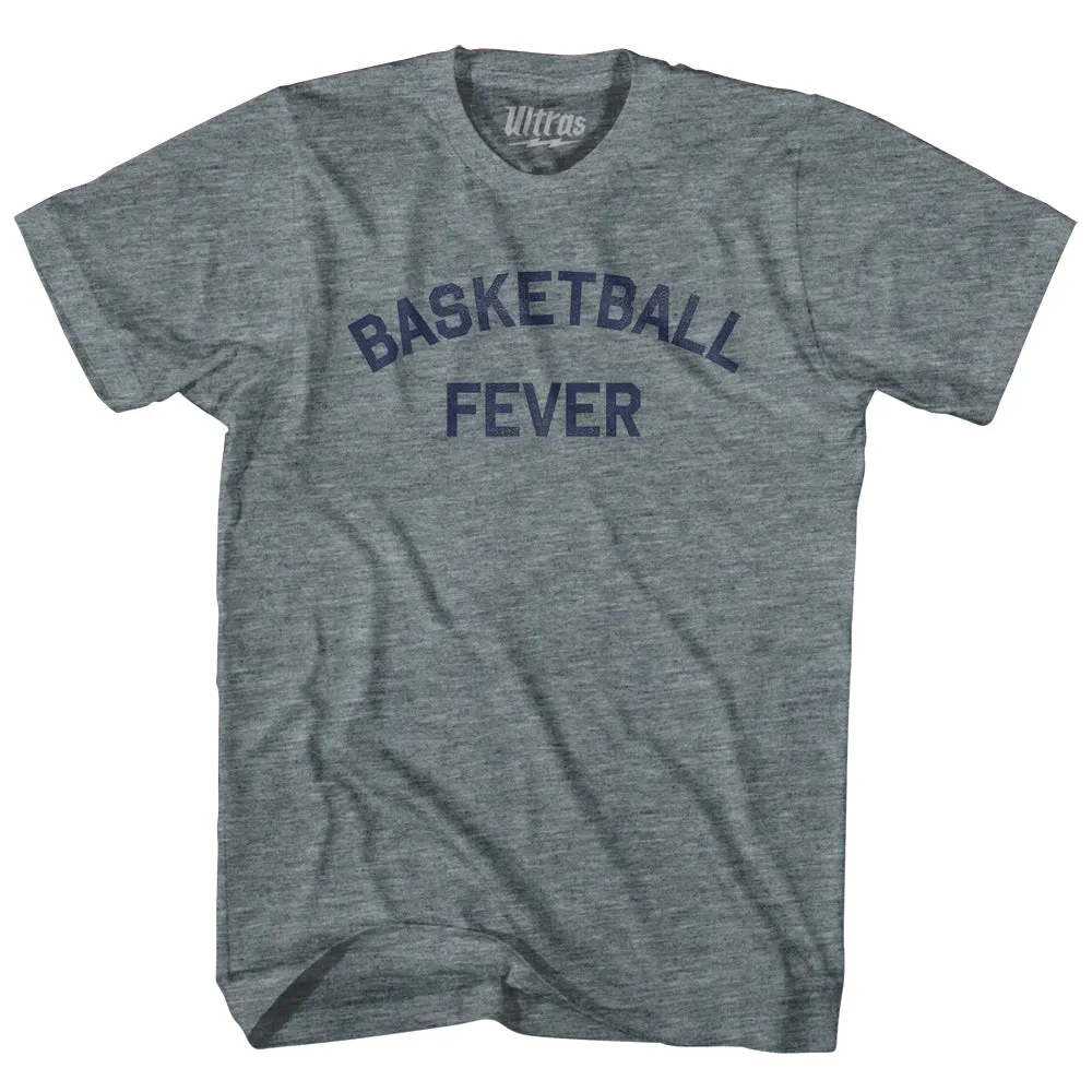 Basketball Fever Womens Tri-Blend Junior Cut T-Shirt