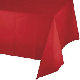 Bulk Classic Red Value Friendly Plastic Table Cover (12 per Case)