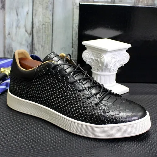 Causal Shoes Leather Handmade Classic Lace Up