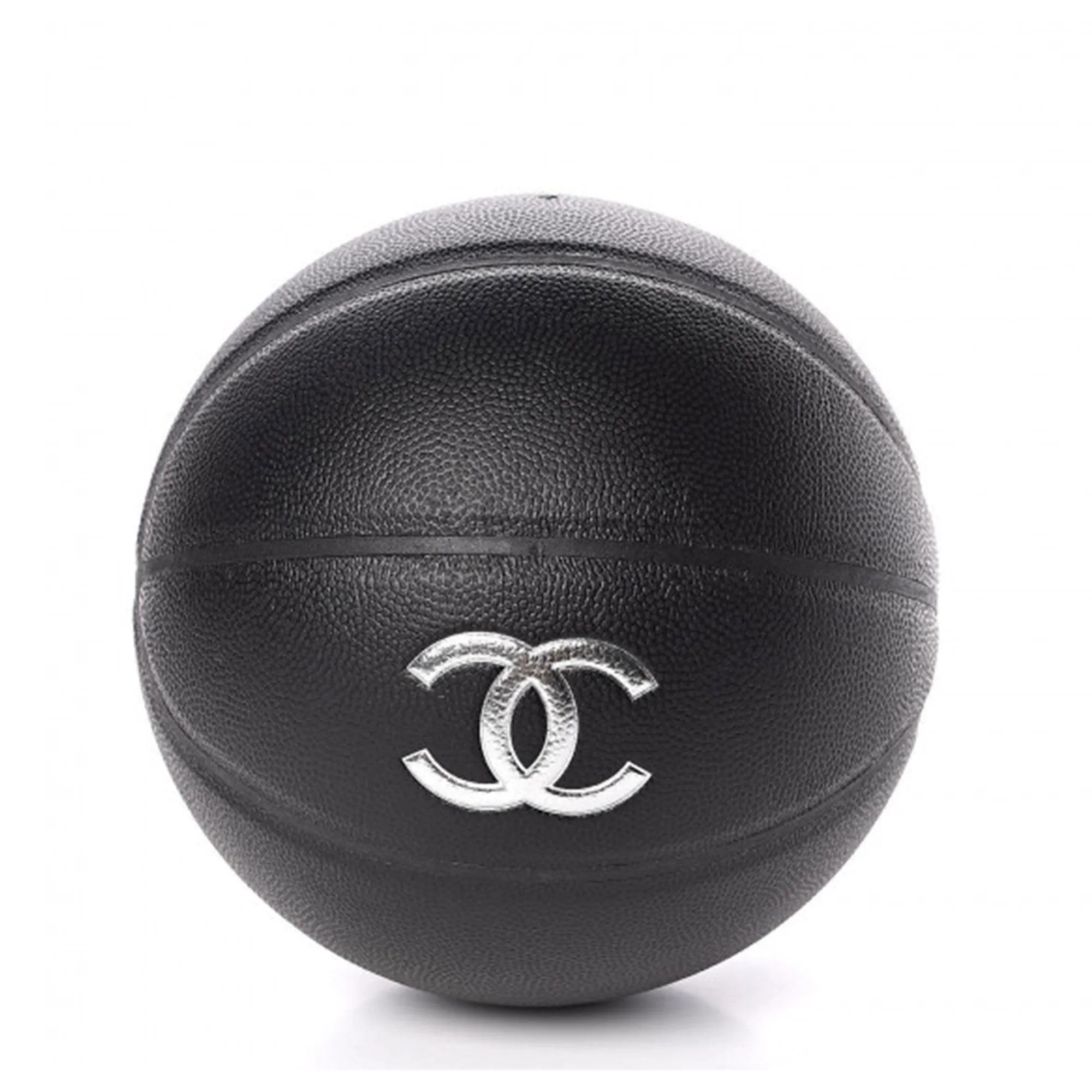 Chanel Black Lambskin Chain Net Collectors Basketball
