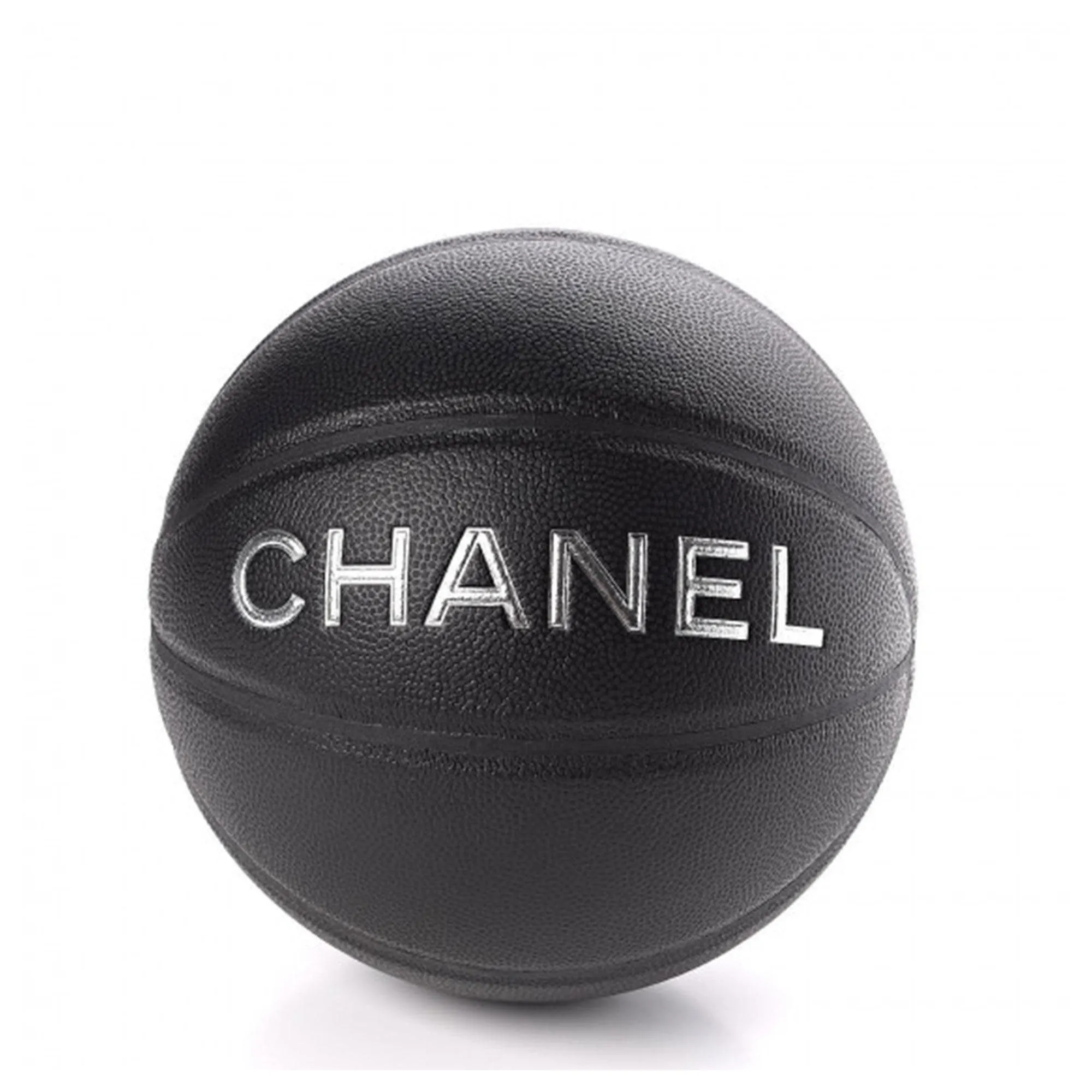 Chanel Black Lambskin Chain Net Collectors Basketball