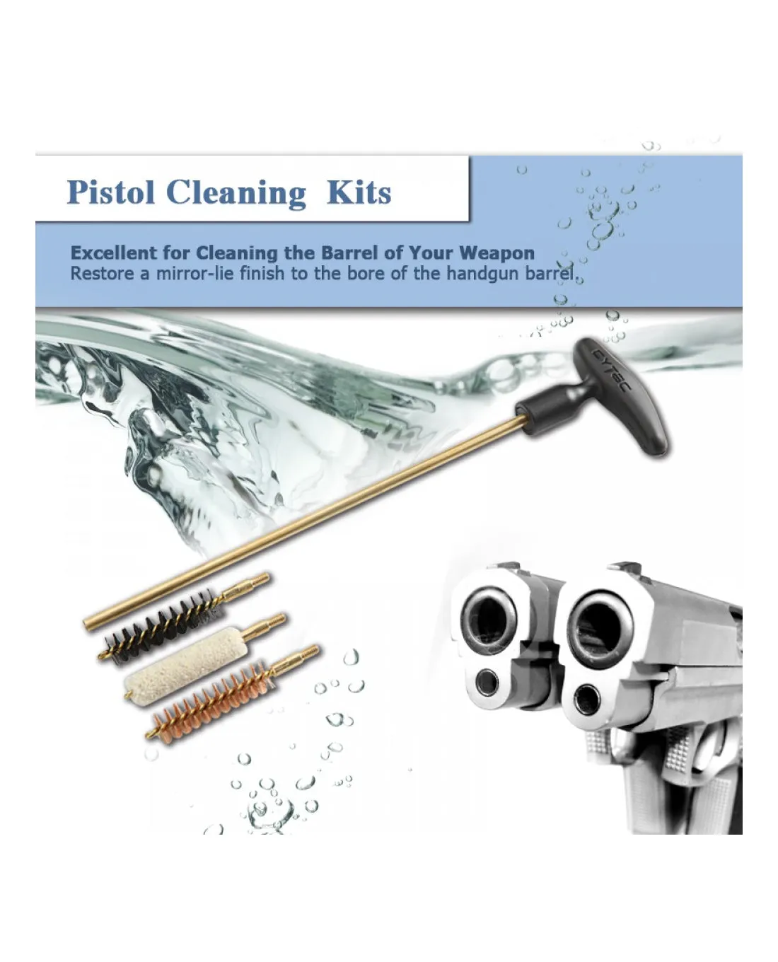 CY-CK038 - Cytac - .38 cal. - pistol cleaning kits
