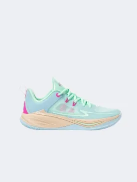 Erke Men Basketball Shoes Blue/Light Green