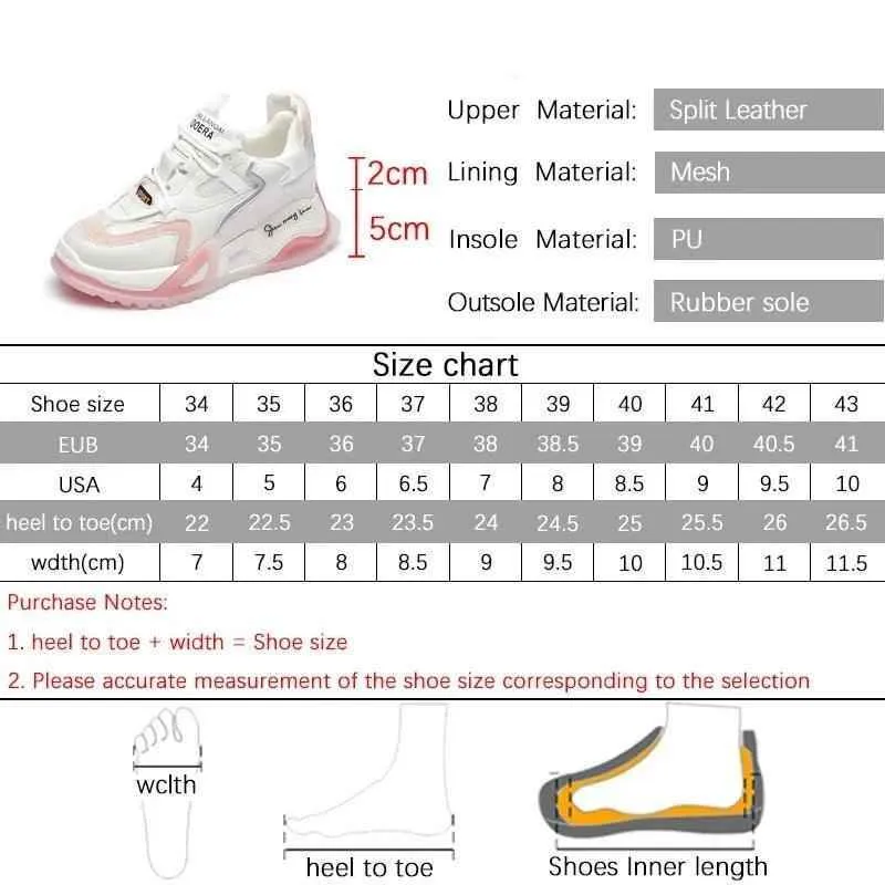 F27 Women's Casual Shoes - Leather Chunky Sneakers
