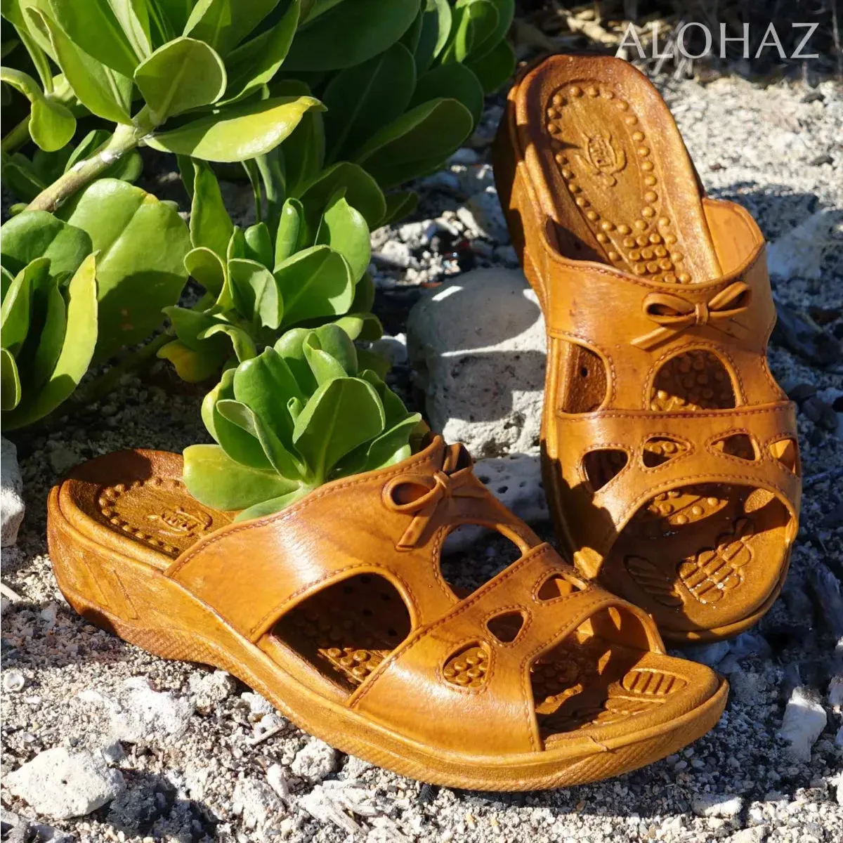 golden brown bow™ - pali hawaii sandals