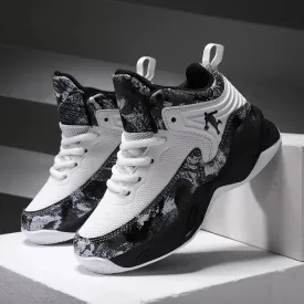 Kids Thick Sole Non-Slip Basketball Shoes Sneakers