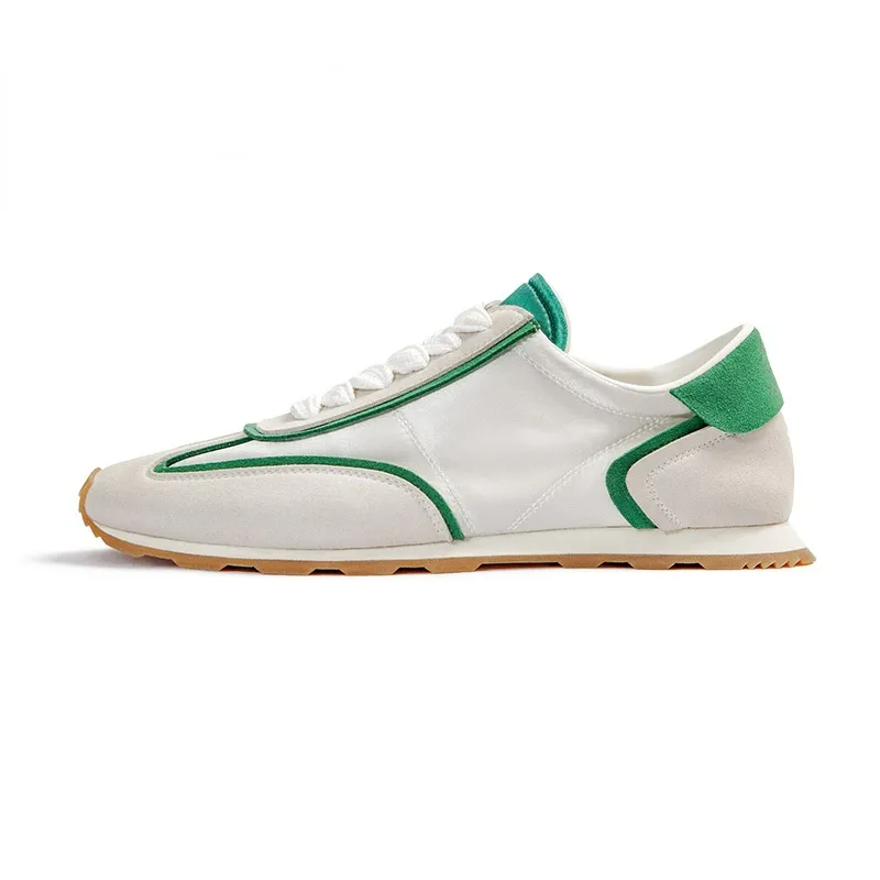 Men's Vintage Satin Fabric Jogging Sneakers