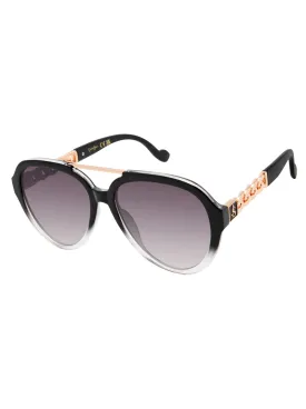 Modern Aviator Sunglasses in Black Fade