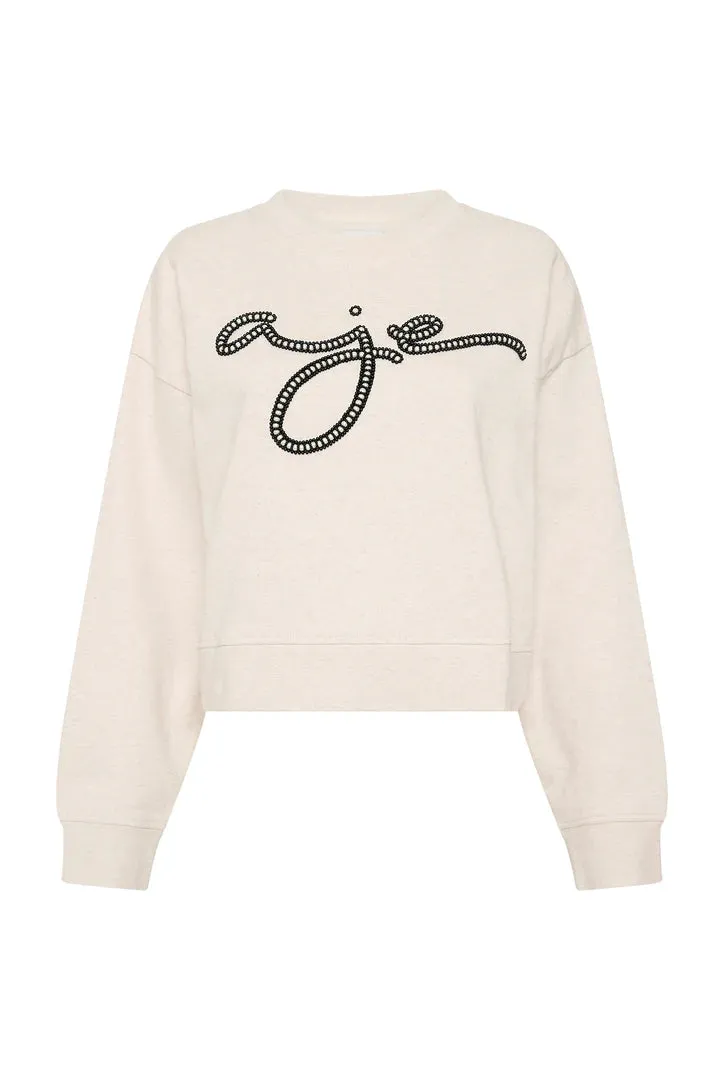 Mythology Pearl Logo Sweater Sandstone Beige
