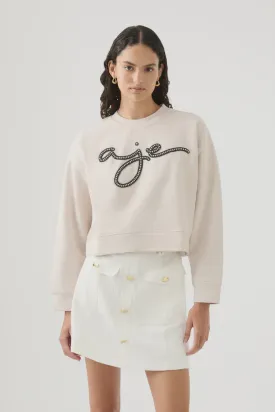 Mythology Pearl Logo Sweater Sandstone Beige