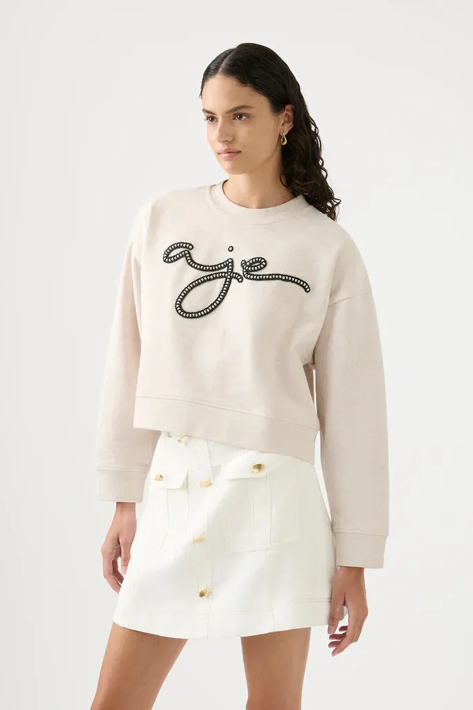 Mythology Pearl Logo Sweater Sandstone Beige