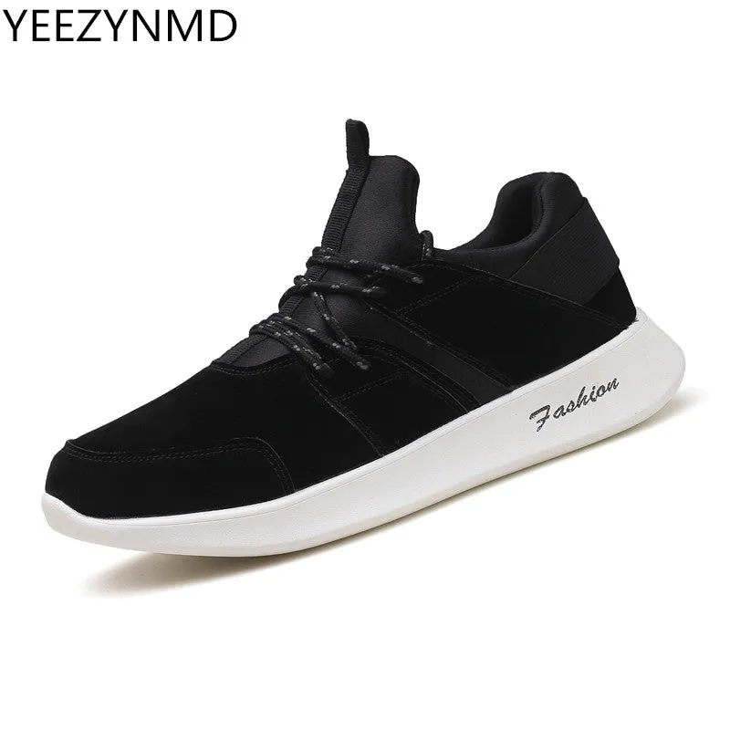 New Arrival Men Casual Shoes Spring Autumn Breathable Mens Shoes Non-slip Fashion Lace Up Black Khaki Shoes Male Footwear