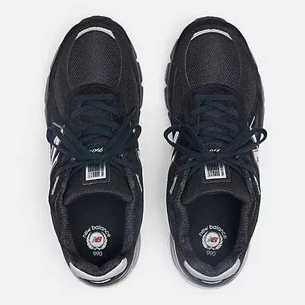 NEW BALANCE 990v4 Made in USA 'Black Silver' U990BL4