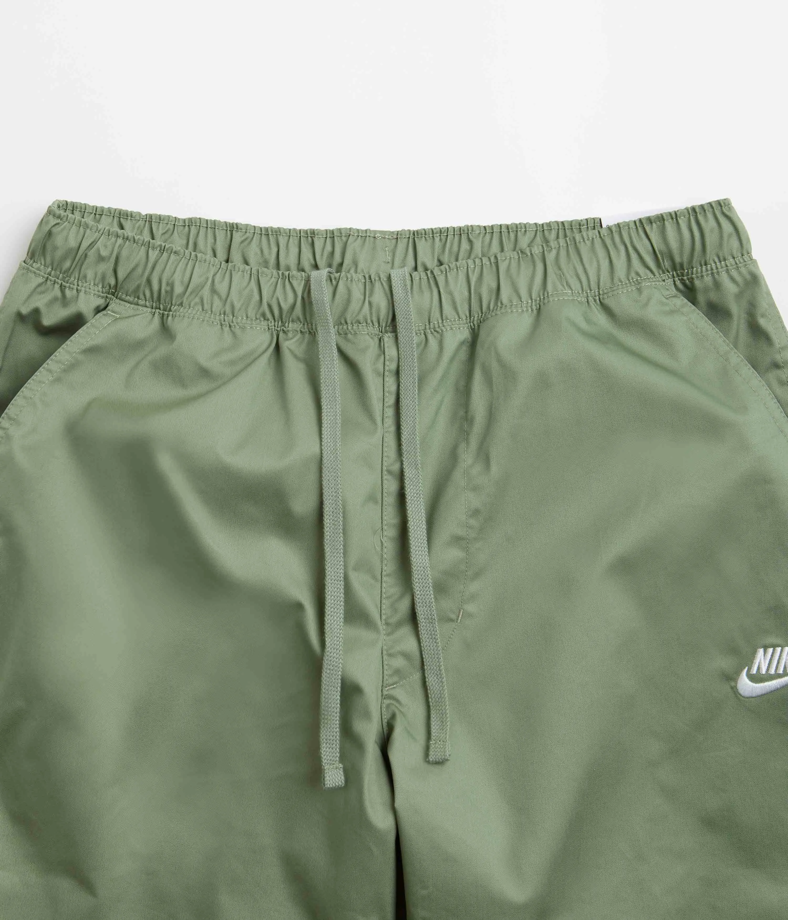 Nike Club Straight Leg Pants - Oil Green / White