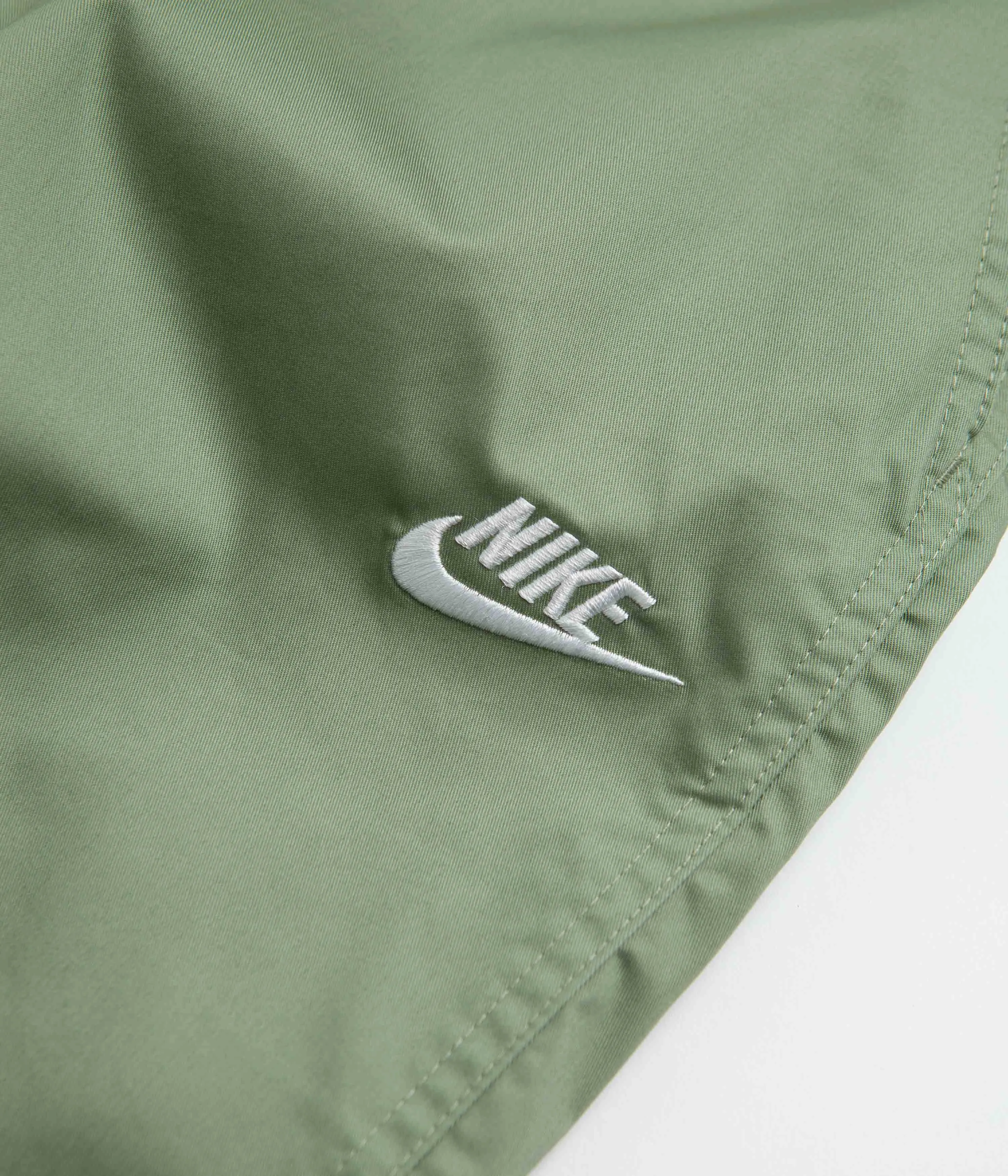 Nike Club Straight Leg Pants - Oil Green / White