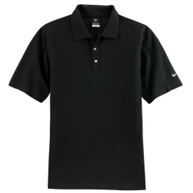 Nike Men's Black Dri-FIT Short Sleeve Pique II Polo