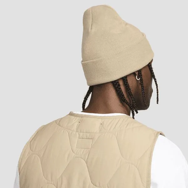Nike Peak Futura Cuff Beanie Khaki - White