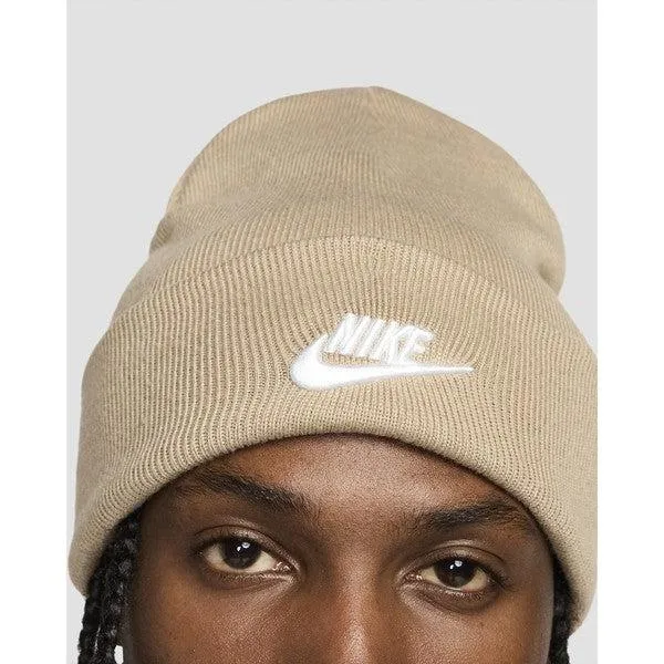 Nike Peak Futura Cuff Beanie Khaki - White