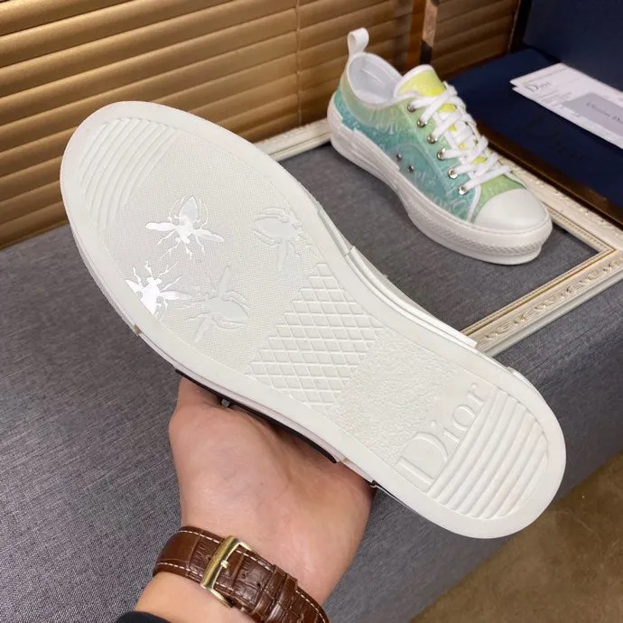 PT - DIR B23 White and Yellow LOW-TOP SNEAKER