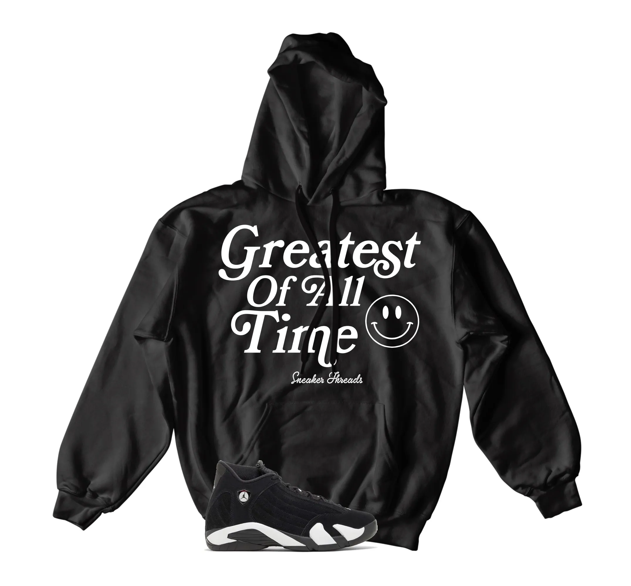 Retro 14 Black/White Goat Hoody