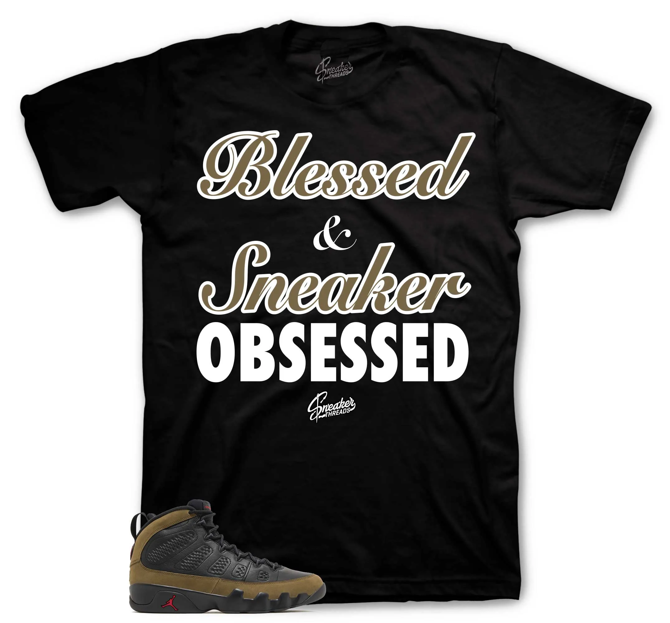 Retro 9 Olive Obsessed Shirt
