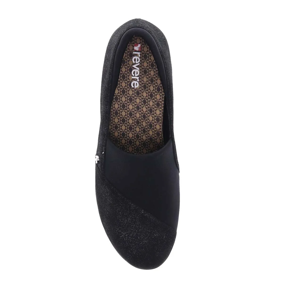 Revere Naples Women Stretch Casual Shoes In Midnight