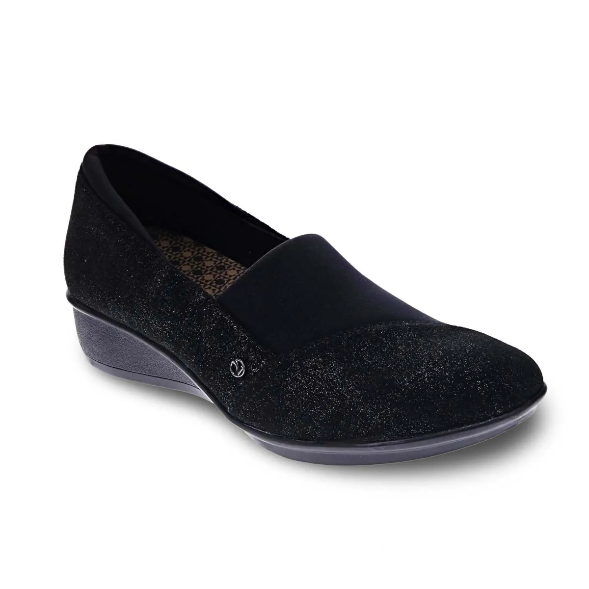 Revere Naples Women Stretch Casual Shoes In Midnight
