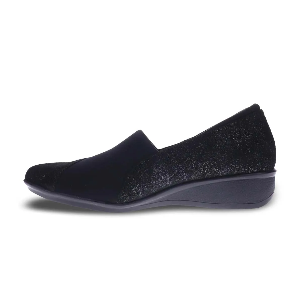 Revere Naples Women Stretch Casual Shoes In Midnight