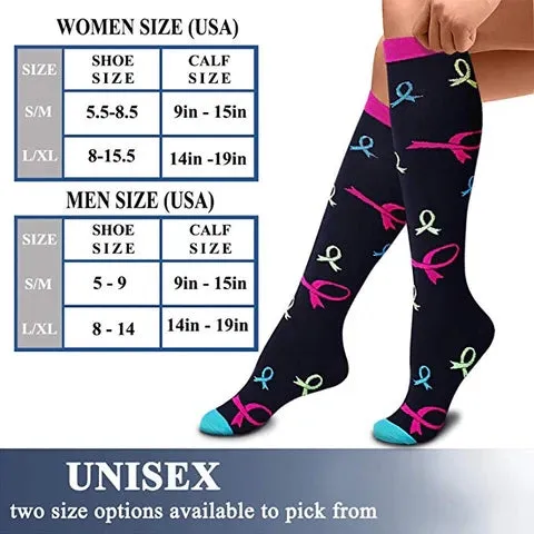 ROYALUCK 6 pairs Cute Dog Compression Socks Animal Sport Compression Socks