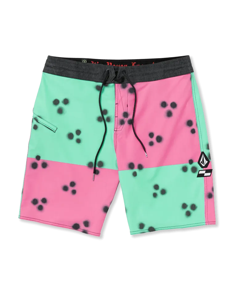 Schroff X Volcom Boardshorts in Dusty Aqua