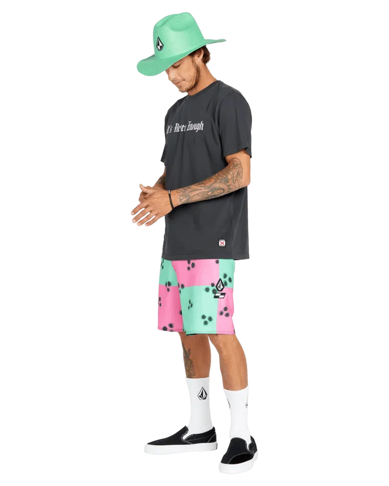 Schroff X Volcom Boardshorts in Dusty Aqua