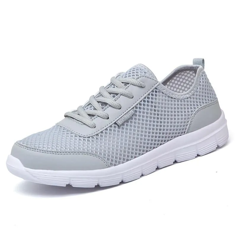 Shoes Summer Sneakers Breathable Casual Shoes Fashion   Lace up Mens Mesh Flats Big Plus cover new