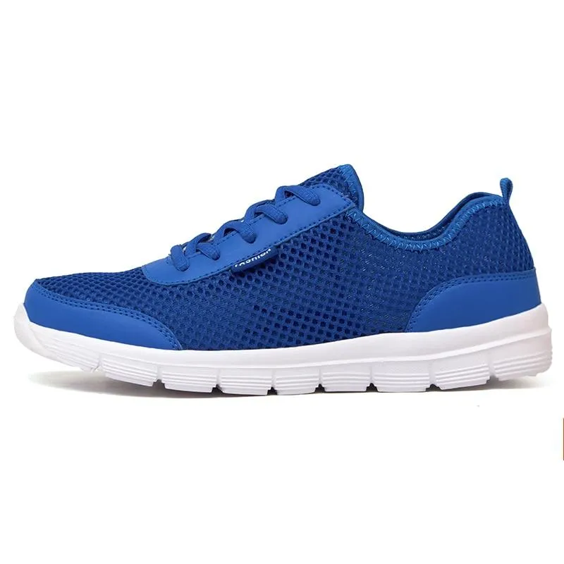 Shoes Summer Sneakers Breathable Casual Shoes Fashion   Lace up Mens Mesh Flats Big Plus cover new