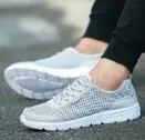 Shoes Summer Sneakers Breathable Casual Shoes Fashion   Lace up Mens Mesh Flats Big Plus cover new