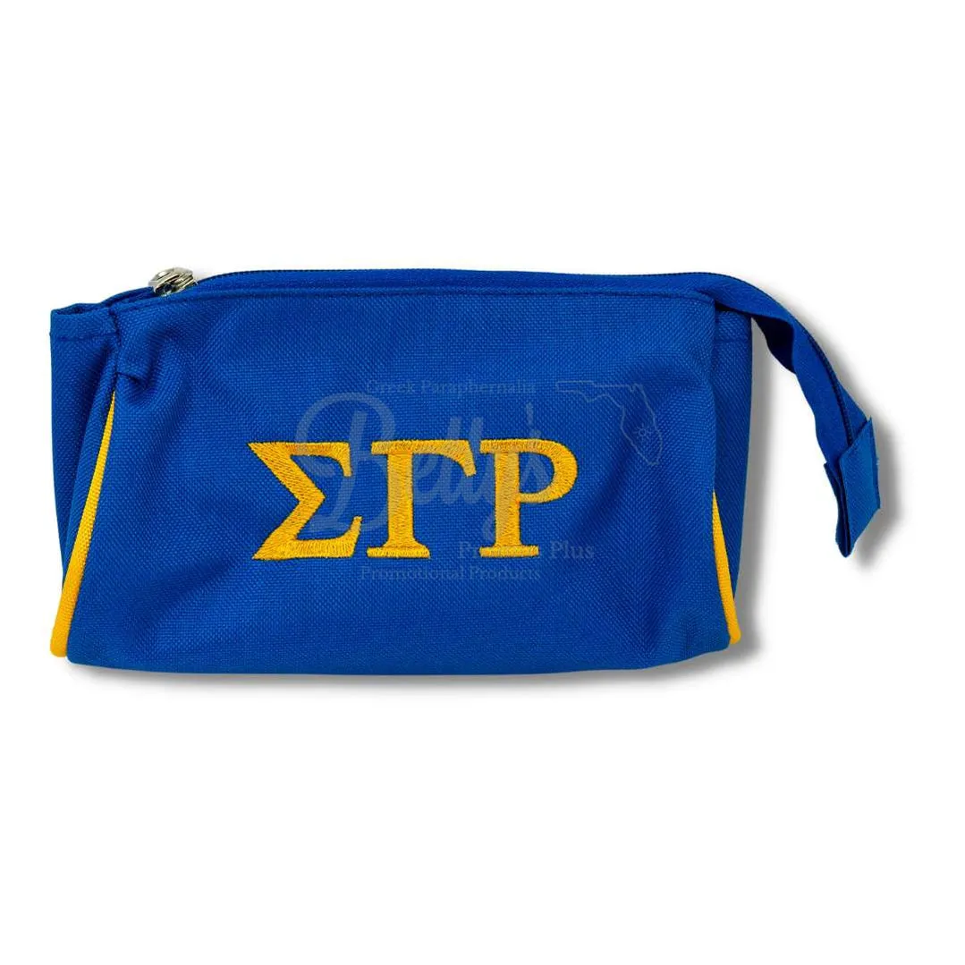 Sigma Gamma Rho ΣΓΡ Toiletry Bag Set of 3 Makeup Travel Kit Bathroom and Luggage Organizer